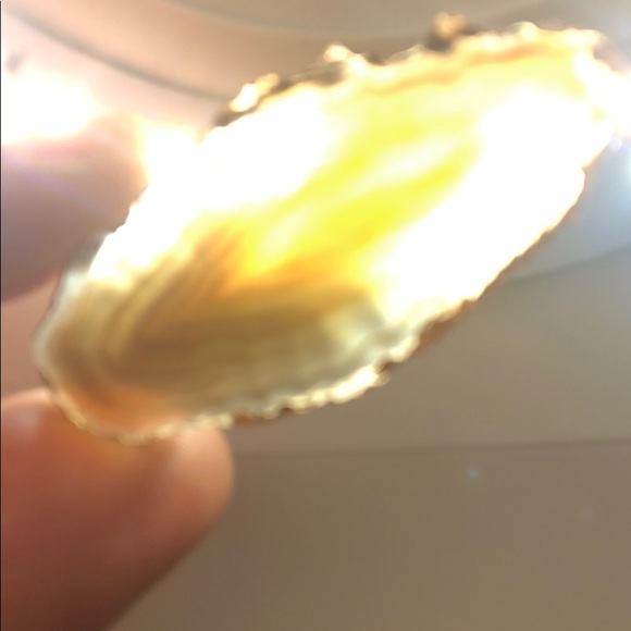 Set 4 mini natural agate crystal slices - Picture 8 of 9